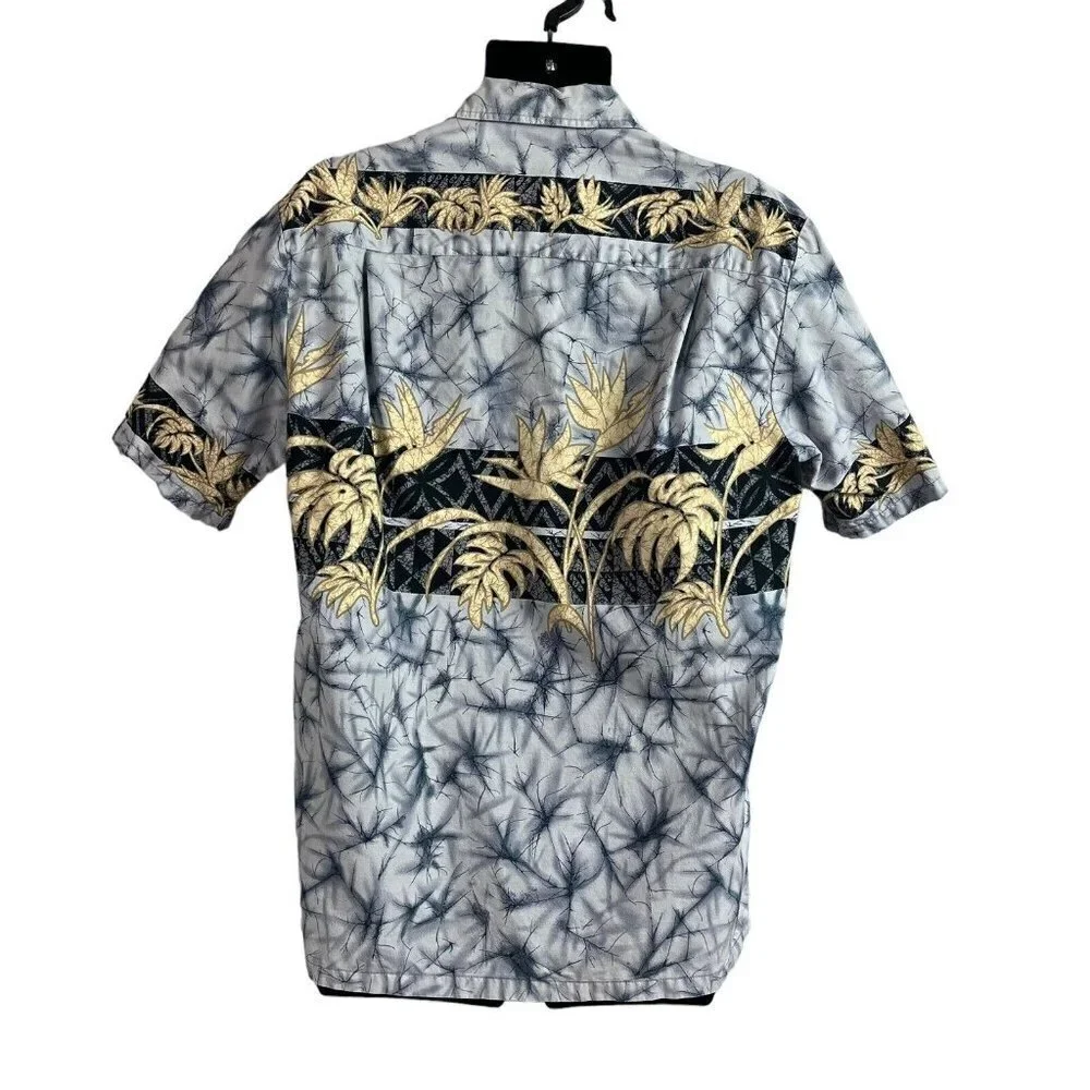 Winnie Fashion Mens Hawaiian Shirt Floral Abstract Large - Picture 4 of 7